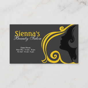 Hairdresser (Gold) Business Card