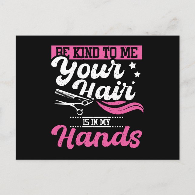 Hairdresser Hair Postcard (Front)