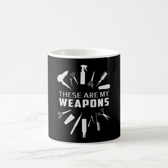 Hairdresser Hair Stylist Barber Weapons Gift Idea Coffee Mug (Center)