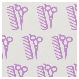Hairdresser Hair Stylist Scissors Fabric Purple