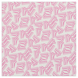 Hairdresser Hair Stylist Scissors Pink Fabric