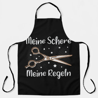 Hairdresser & hairdresser, my scissors, my rules apron