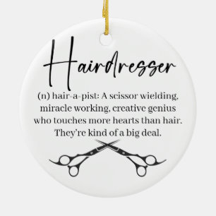 Hairdresser, Hairstylist Christmas Ornament