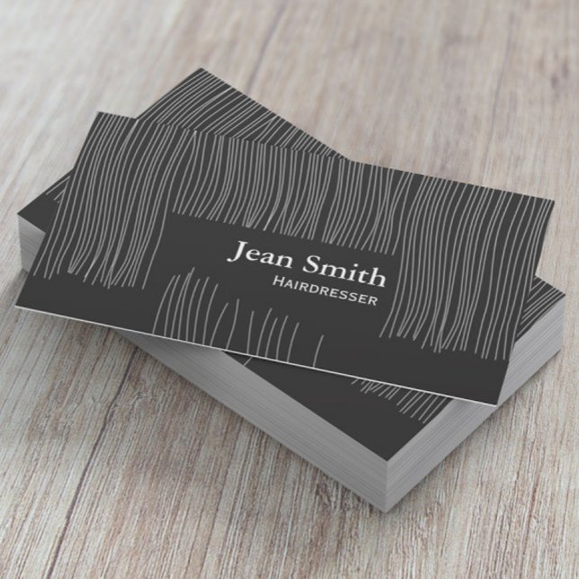 Hairdresser Hairstylist Cute Haircut Business Card (Creator Uploaded)