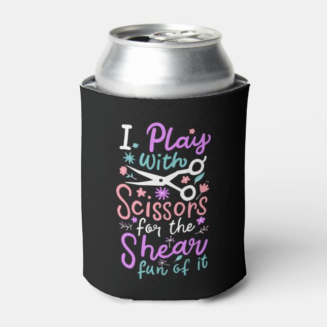 Hairdresser Hairstylist Gift Can Cooler (Can Front)