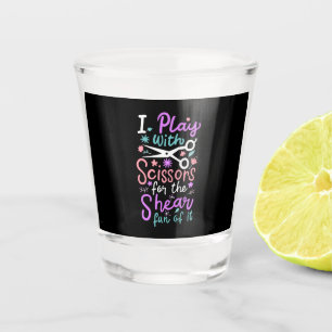 Hairdresser Hairstylist Gift Shot Glass