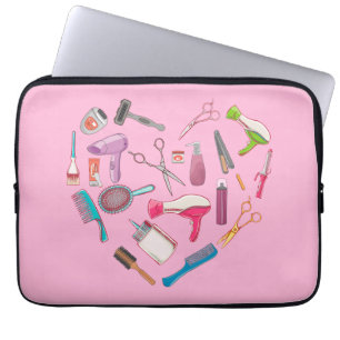 Hairdresser Hairstylist Tool Heart Laptop Sleeve