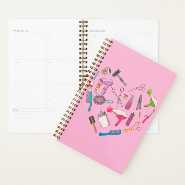 Hairdresser Hairstylist Tool Heart Planner (Display)