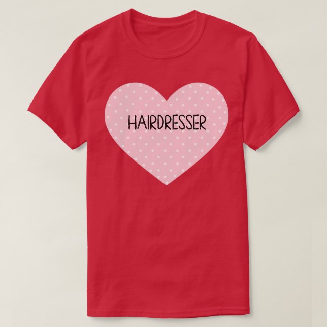 Hairdresser Heart T-Shirt (Design Front)