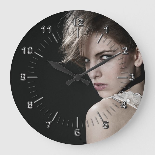 Hairdresser Large Clock (Front)