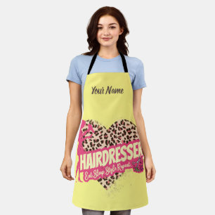 Hairdresser Leopard Hair Hustler Hairstylist Lugga Apron