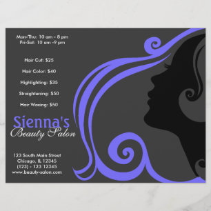 Hairdresser (Light Slate Blue) Flyer