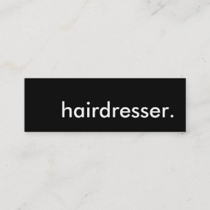 hairdresser. mini business card