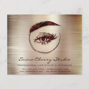 Hairdresser Nail Stylist Price List Rose  Flyer