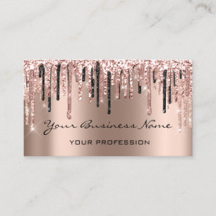 Hairdresser Nails Makeup Eyelash Rose Skinny Business Card