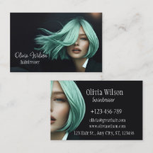 Hairdresser or Beauty Artist modern business card