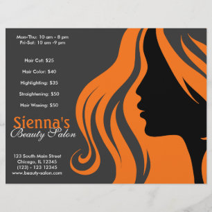 Hairdresser (Orange) Flyer