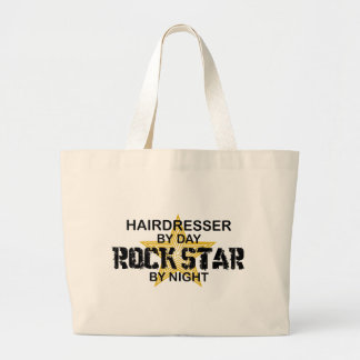 Hairdresser Rock Star by Night Large Tote Bag