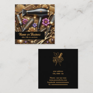 Hairdresser Square Business Card