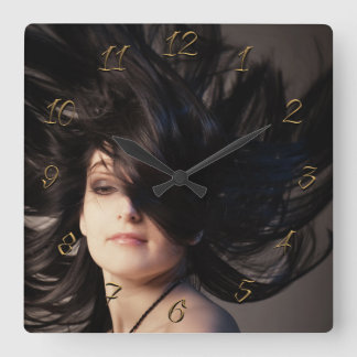 Hairdresser Square Wall Clock
