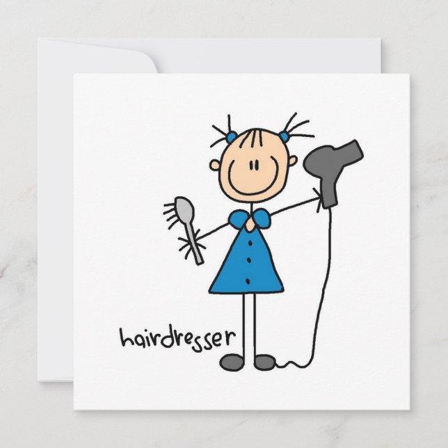 Hairdresser Stick Figure (Front)