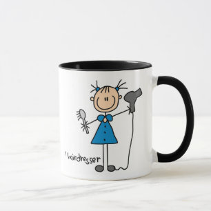 Hairdresser Stick Figure Mug