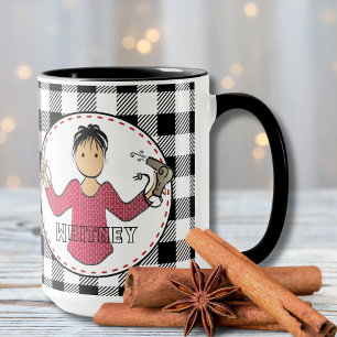 Hairdresser Stylist Ethnic Cartoon Budget Gift Mug