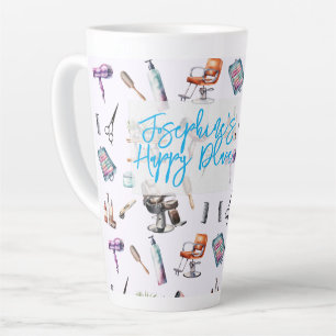 Hairdresser Stylist Hair Salon Personalised Latte Mug