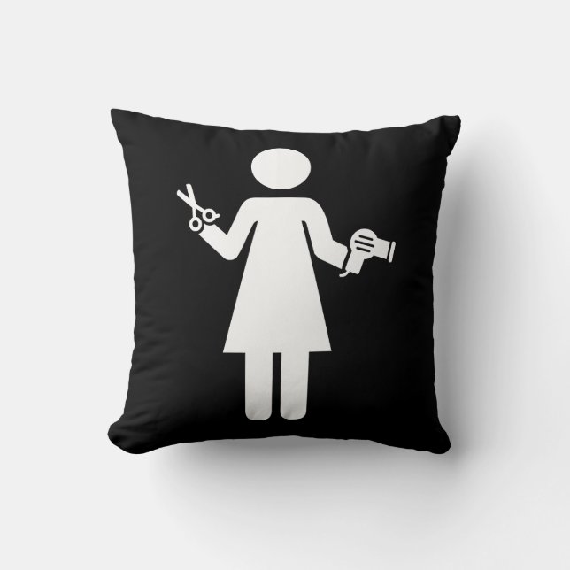 Hairdresser Symbol Cushion (Front)