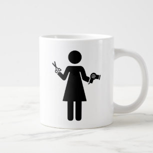 Hairdresser Symbol Large Coffee Mug