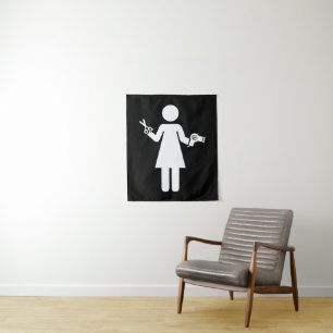 Hairdresser Symbol Tapestry