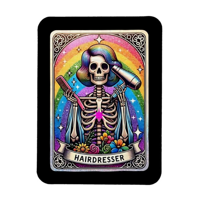 Hairdresser Tarot Card Collection Magnet (Vertical)