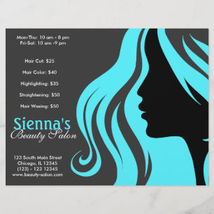 Hairdresser (Turquoise) Flyer