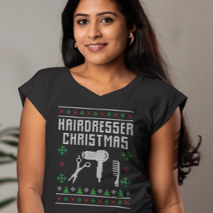 Hairdresser Ugly Christmas Sweater Style