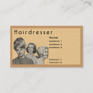 HAIRDRESSER - VERY PROFESSIONAL PROFILE CARD (2B)