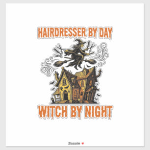 Hairdresser Witch Halloween Vintage Salon Shirt_1