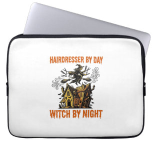 Hairdresser Witch Halloween Vintage Salon Shirt_1 Laptop Sleeve