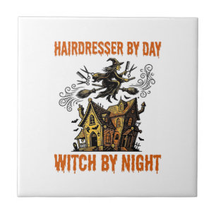 Hairdresser Witch Halloween Vintage Salon Shirt_1 Tile