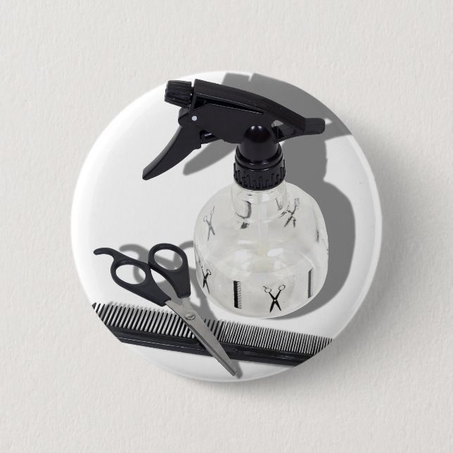 HairdresserItems060910Shadows 6 Cm Round Badge (Front)