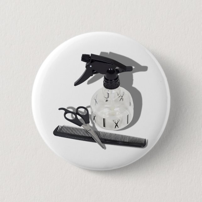 HairdresserItems060910Shadows 6 Cm Round Badge (Front)