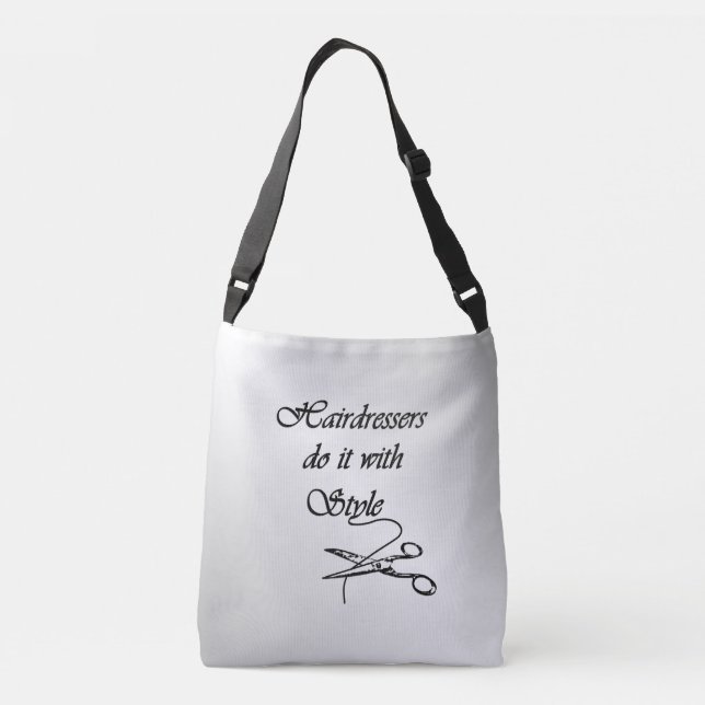 Hairdressers Do It With Style Crossbody Bag (Back)