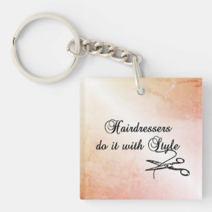 Hairdressers Do It With Style  Key Ring