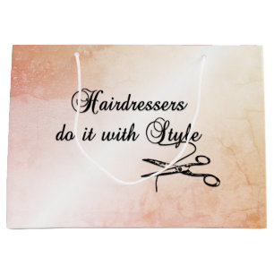 Hairdressers Do It With Style Large Gift Bag