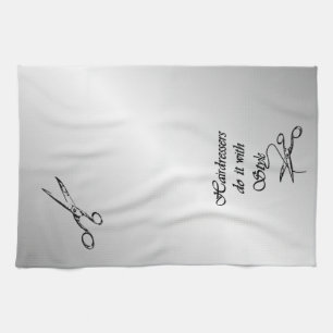 Hairdressers Do It With Style Tea Towel