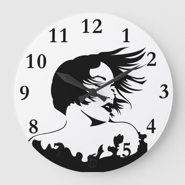 Hairdressers Large Clock (Front)