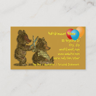Hairdressing for Children business cards tempate