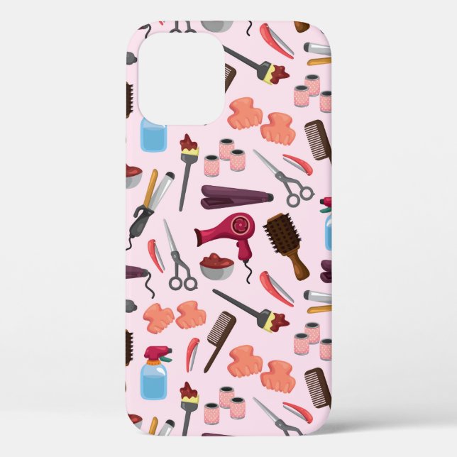 hairdressing KIT seamless pattern Case-Mate iPhone Case (Back)