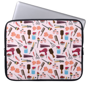 hairdressing KIT seamless pattern Laptop Sleeve