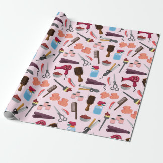 hairdressing KIT seamless pattern Wrapping Paper