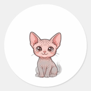 Hairless and Fearless — Sphynx Mum Classic Round Sticker